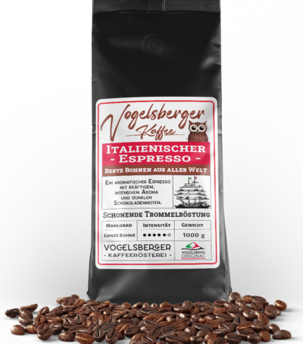 Dunkler Kaffee, Espresso Röstung, italienische Röstung, italienischer Espresso, Vollmundig