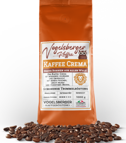 Das Zusammenspiel dieser Kaffee Crema Röstung überrascht Sie durch sein einzigartiges Aroma.